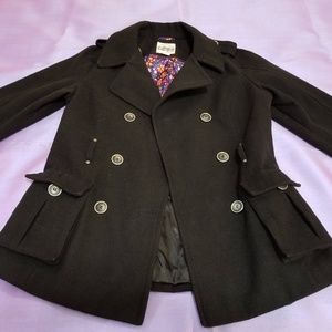 Black pea coat